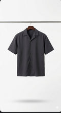 MENS MODERN CAMP COLLAR SHORT SLEEVE SHIRT